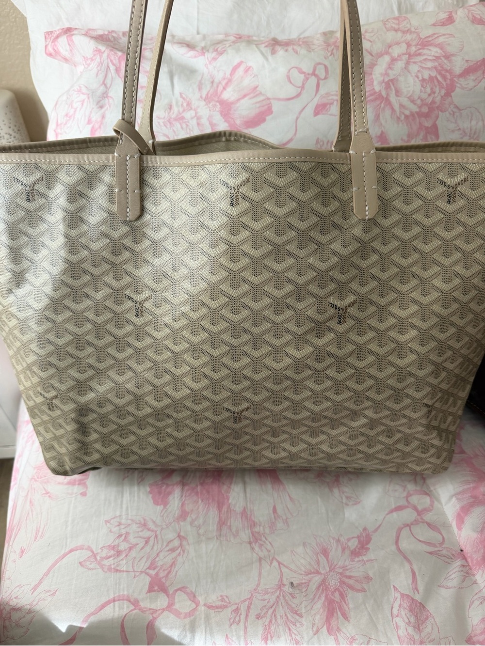 D&G Beige Tote with Black Center Stripe - Picture 4 of 4